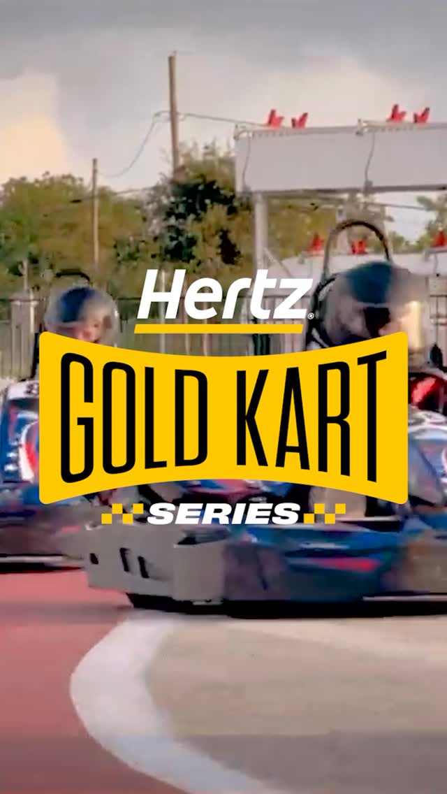 Instagram post by @jota_sport for Hertz. Caption reads: Calling all go-kart fans! 🏎️ Ahead of the Lone....