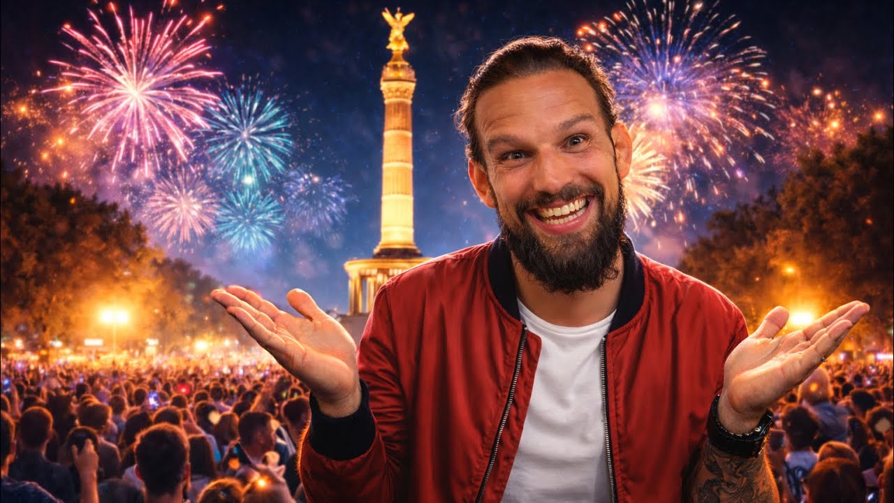 YouTube post by @MaxCogaMMA for Esn. Caption reads: Germany's biggest New Year's Eve party goes....