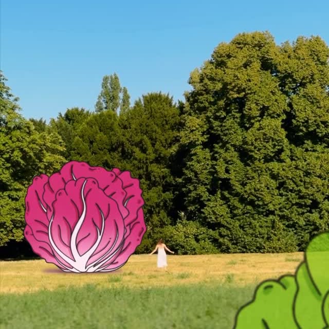 Instagram post by @lauradajana for knuspr.de. Caption reads: 𝘈𝘯𝘻𝘦𝘪𝘨𝘦 🥬 Hast du schonmal so tolle Salate....