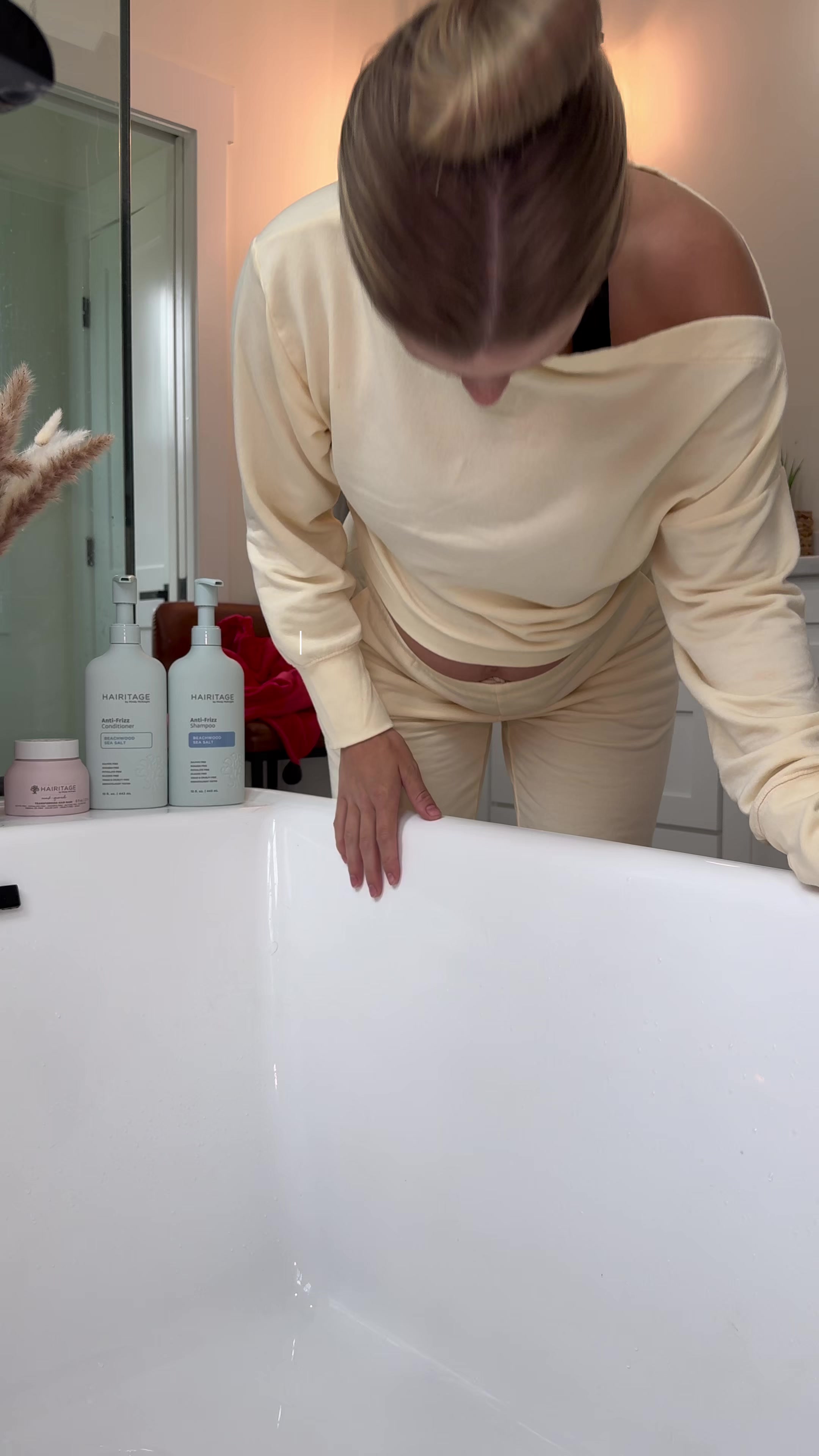 TikTok post by @lauryneevans for Hairitage by Mindy. Caption reads: [...] we are 3 for 3 on the scents from @Hairitage....