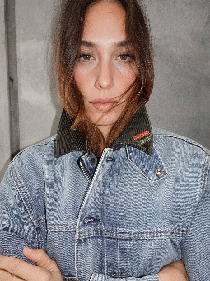 Instagram post by @erika_boldrin for Barbour. Caption reads: Super excited about this collaboration.. so in....