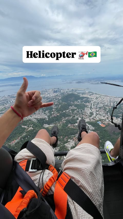 Instagram post by @helicopteroriodejaneiro for GetYourGuide. Caption reads: 🇧🇷 Thanks to @getyourguide and....