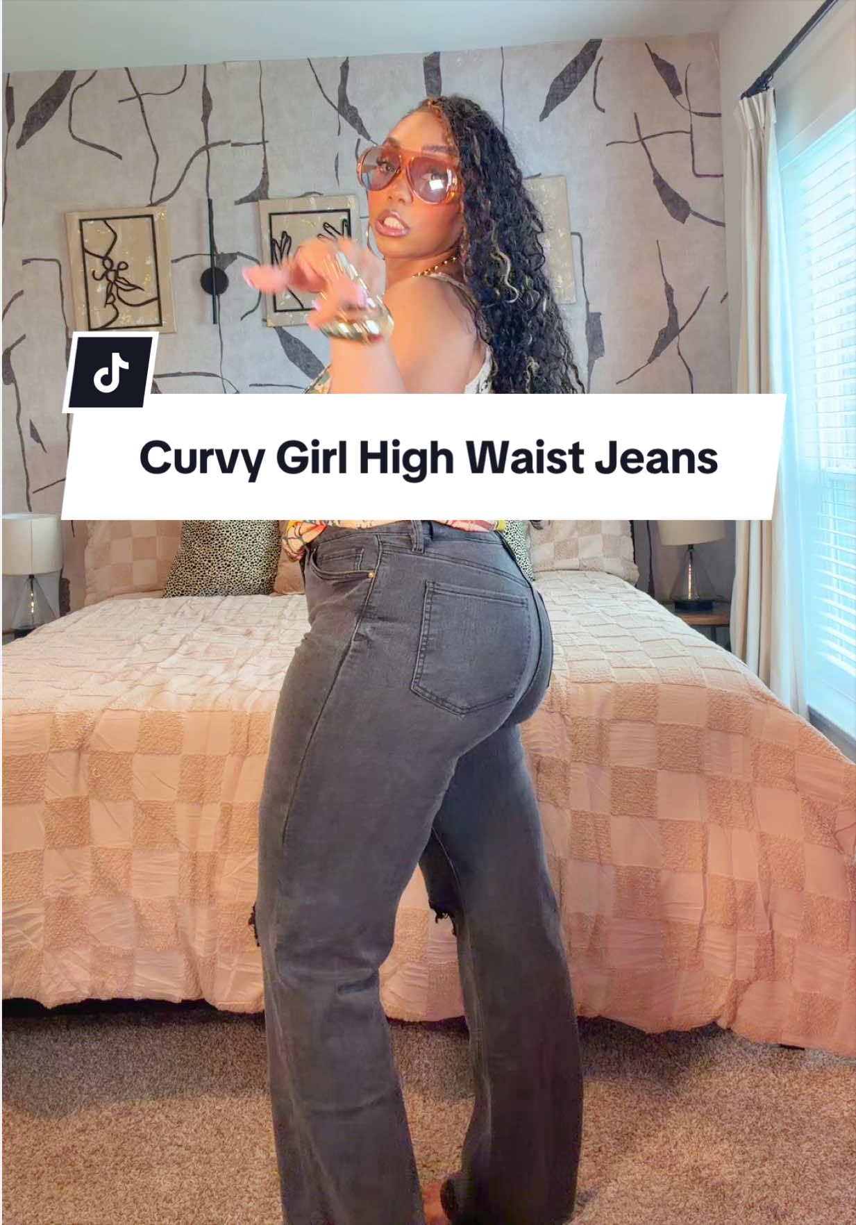 TikTok post by @tiana_theinvstr for Alexander Jane. Caption reads: [...] #womensjeans #dealsforyoudays @Alexander....