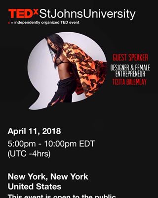 Instagram post by @theplugsdaughterr for TED. Caption reads: My first @TED TALK 🍾This makes me truly proud, i....