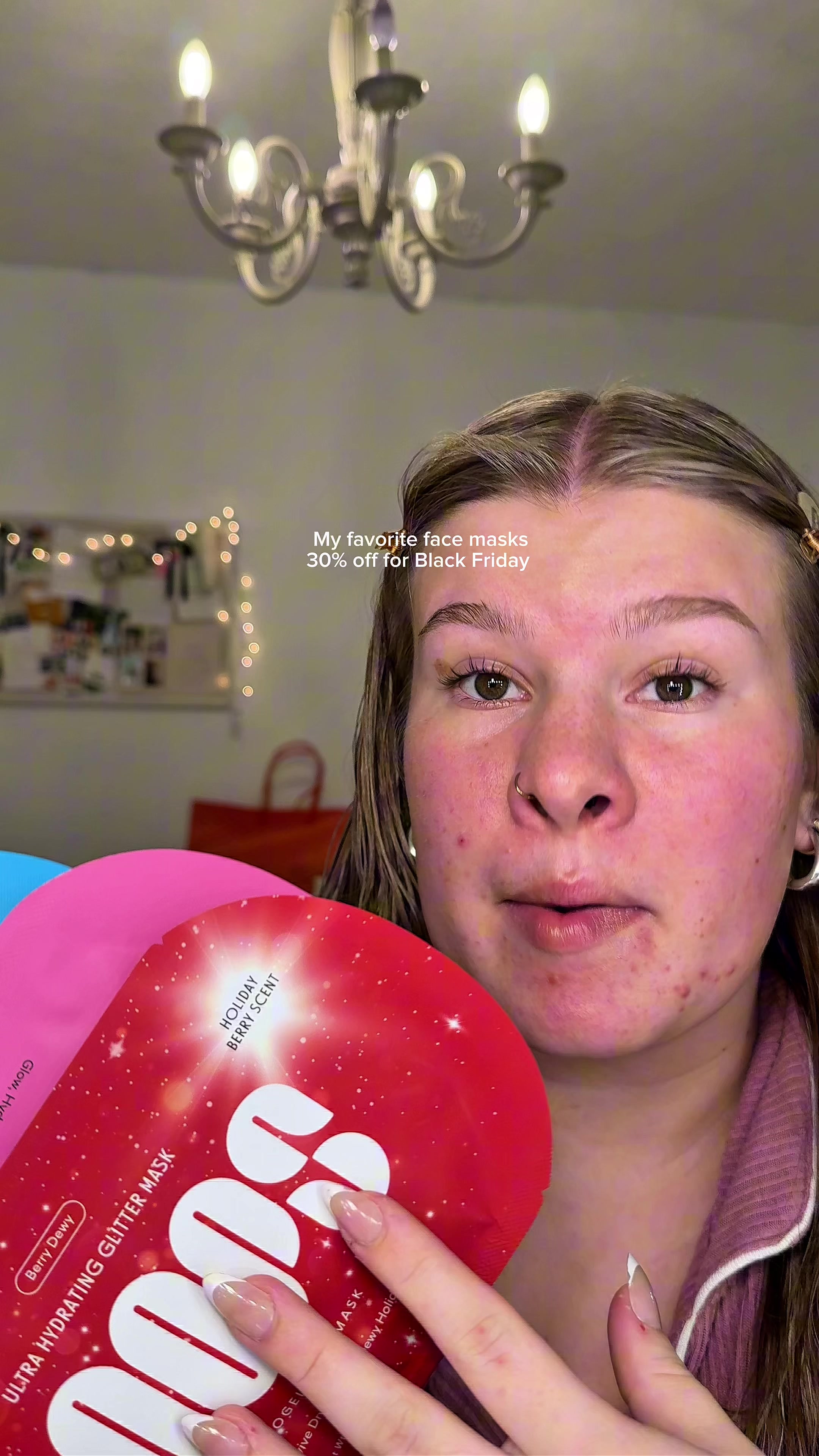 TikTok post by @starterceo for LOOPS. Caption reads: If you know me, you know these face masks....