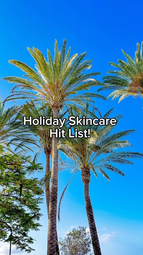 Instagram post by @arwen_beautysavvy for Balance Me Natural Skincare. Caption reads: Holiday Skincare Hit List! 🏝️ Here are the....