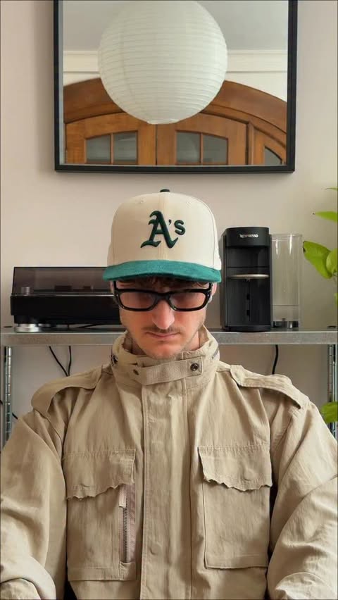 Instagram post by @alessandro.marfella for Foot Locker. Caption reads: Two caps, unlimited rotation 🧢 #ad @footlockereu....