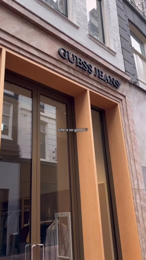 Instagram post by @roselove_310 for GUESS. Caption reads: [...] Manifesting it for next week 🤞🏻💙 @guess....