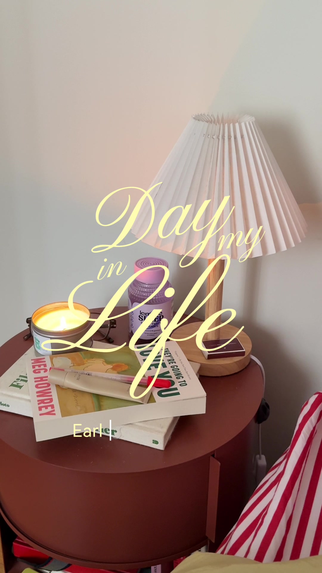 TikTok post by @judymariegartner for Dossier. Caption reads: such a sweet day ⭐️  #diml #nyc #aestheticvlog....