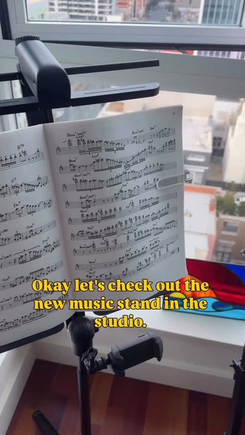 Instagram post by @jasononsax for KraftGeek. Caption reads: [...] life? Check out this music stand by....