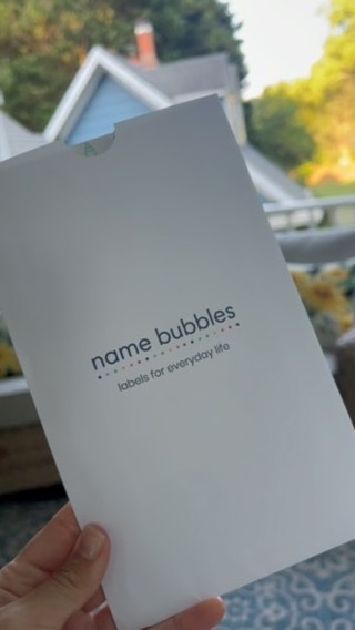 Instagram post by @floralandpearls for apogeeagency. Caption reads: How cute are these labels from Name Bubbles!? They....