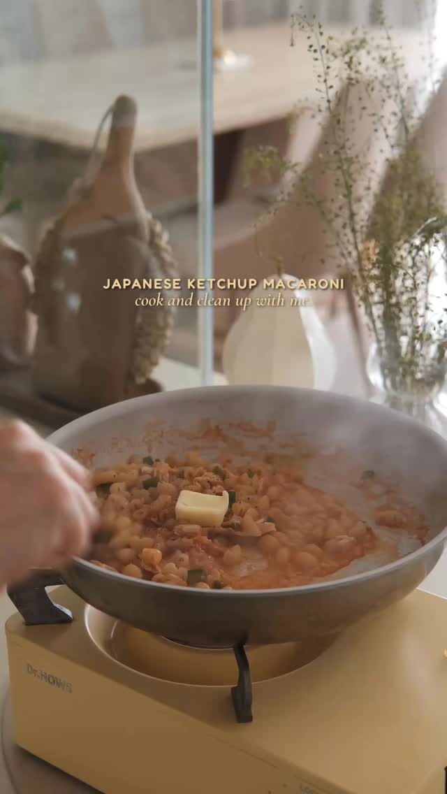 Instagram post by @anythingjamie for Magiclean Malaysia. Caption reads: I made Japanese Ketchup Macaroni for J and he....