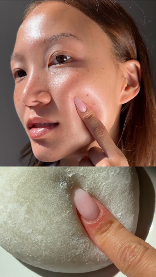 Instagram post by @nalilychav for DAMDAM. Caption reads: Mochi skin in real life with @damdamtokyo Mochi....