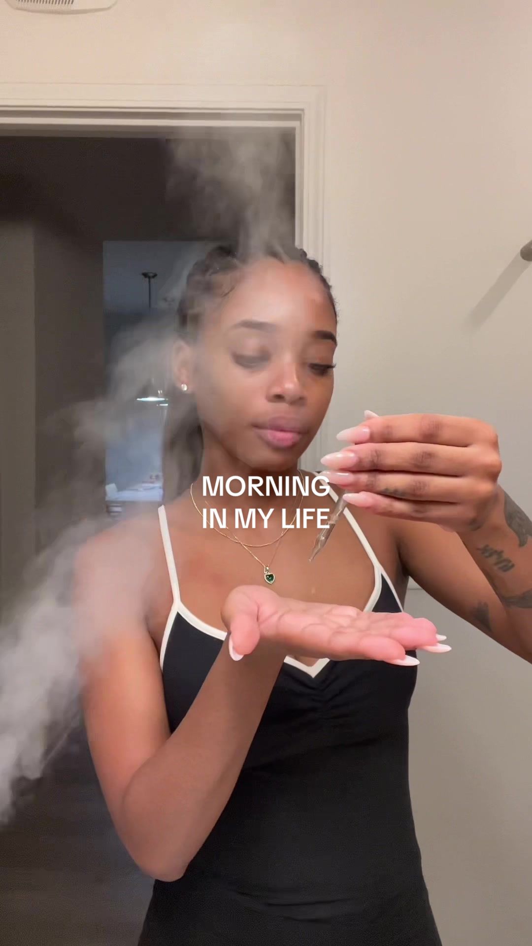 TikTok post by @jaylamegs for Inside Then Out. Caption reads: [...] @medicube @Beekeeper’s Naturals @Inside Then....