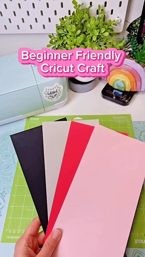 Instagram post by @colescraftingcorner for Creative Fabrica. Caption reads: Ready for the cutest quick Cricut craft? 😻✨ Today....