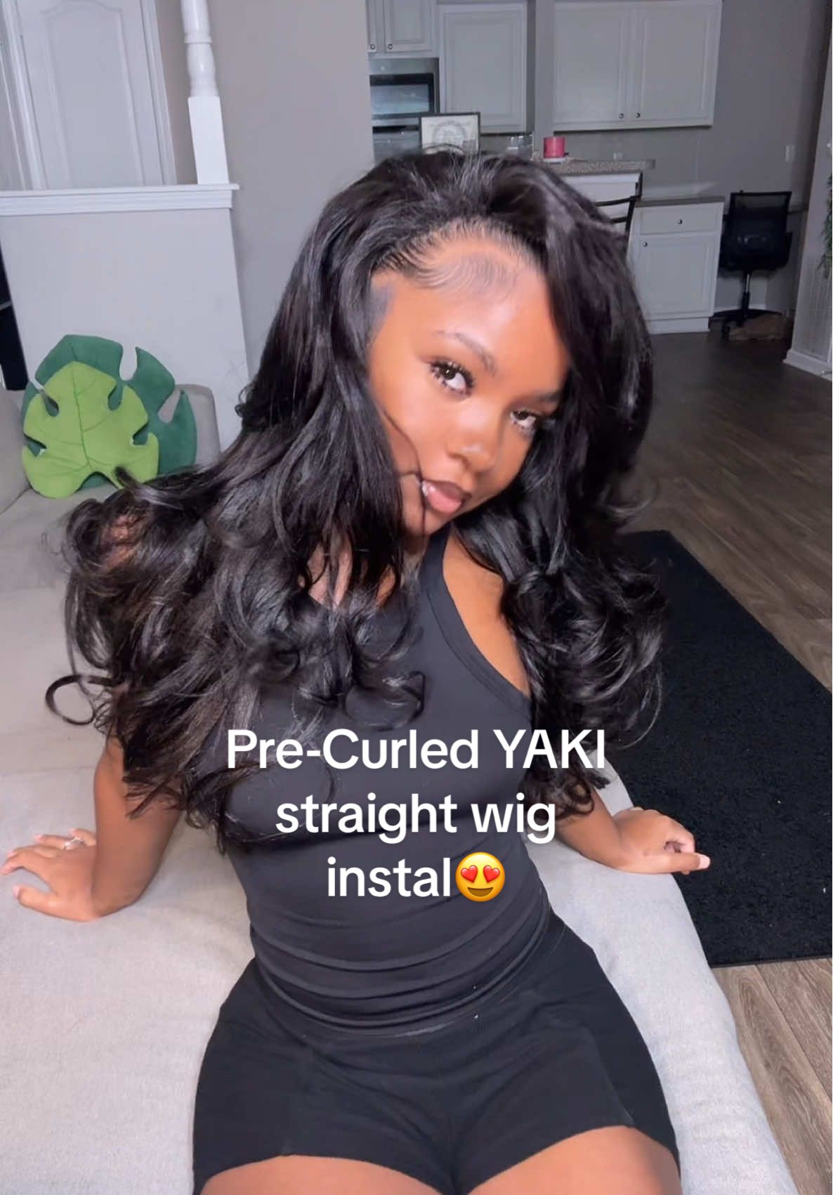 TikTok post by @pristinaspurpose for Wavymy Hair. Caption reads: The EASIEST install I’ve done in a while 😍😍.....