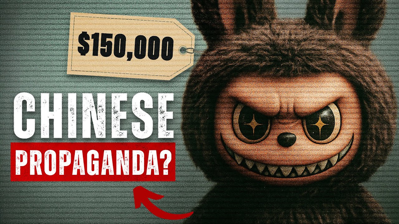 YouTube post by @ThinkSchool for Adweek. Caption reads: How this UGLY Doll "Labubu" Prints $1.6 Billion:....