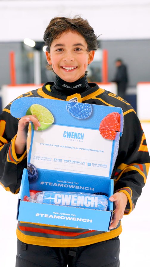 Instagram post by @hplhockey for CWENCH Hydration. Caption reads: [...] as 24 teams left it all on the ice.....