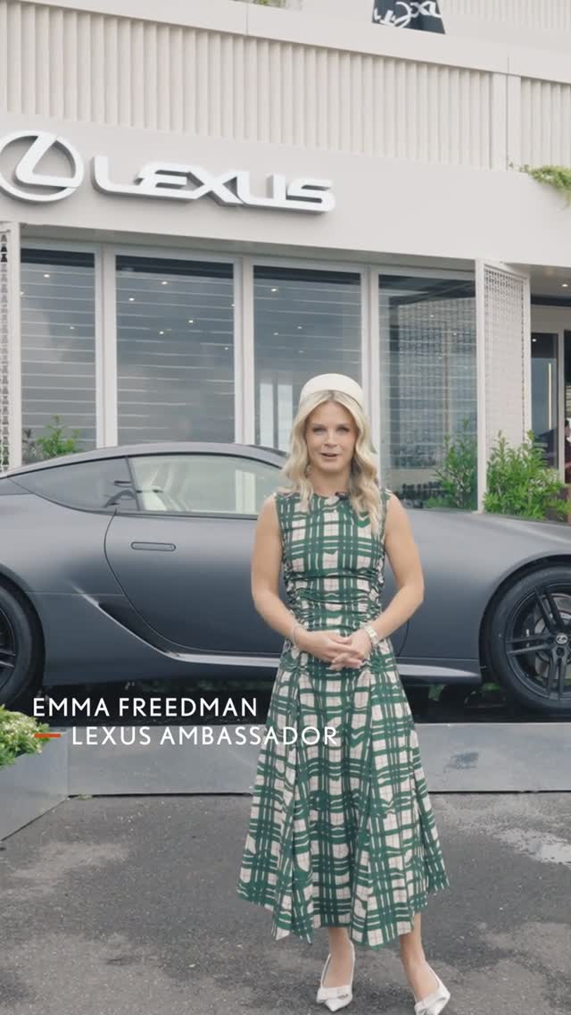 Instagram post by @emma_freedman for Lexus. Caption reads: Lexus Ambassador @emma_freedman is here to guide....