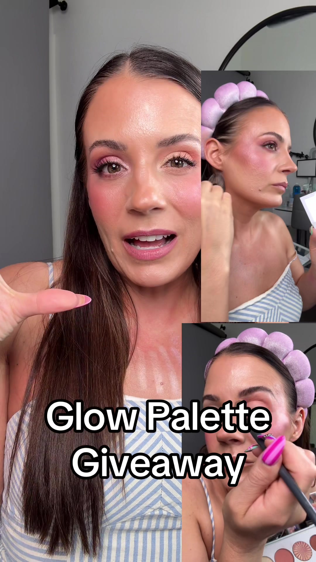 TikTok post by @learnwithleannajo for OFRA Cosmetics. Caption reads: [...] #promakeupartist #hilighter #ofracosmetics....