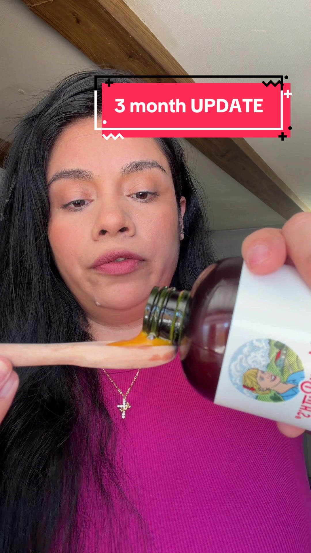 TikTok post by @dianisss_10 for MaryRuth Organics. Caption reads: Consistency is paying off 🙌 seeing progress and....