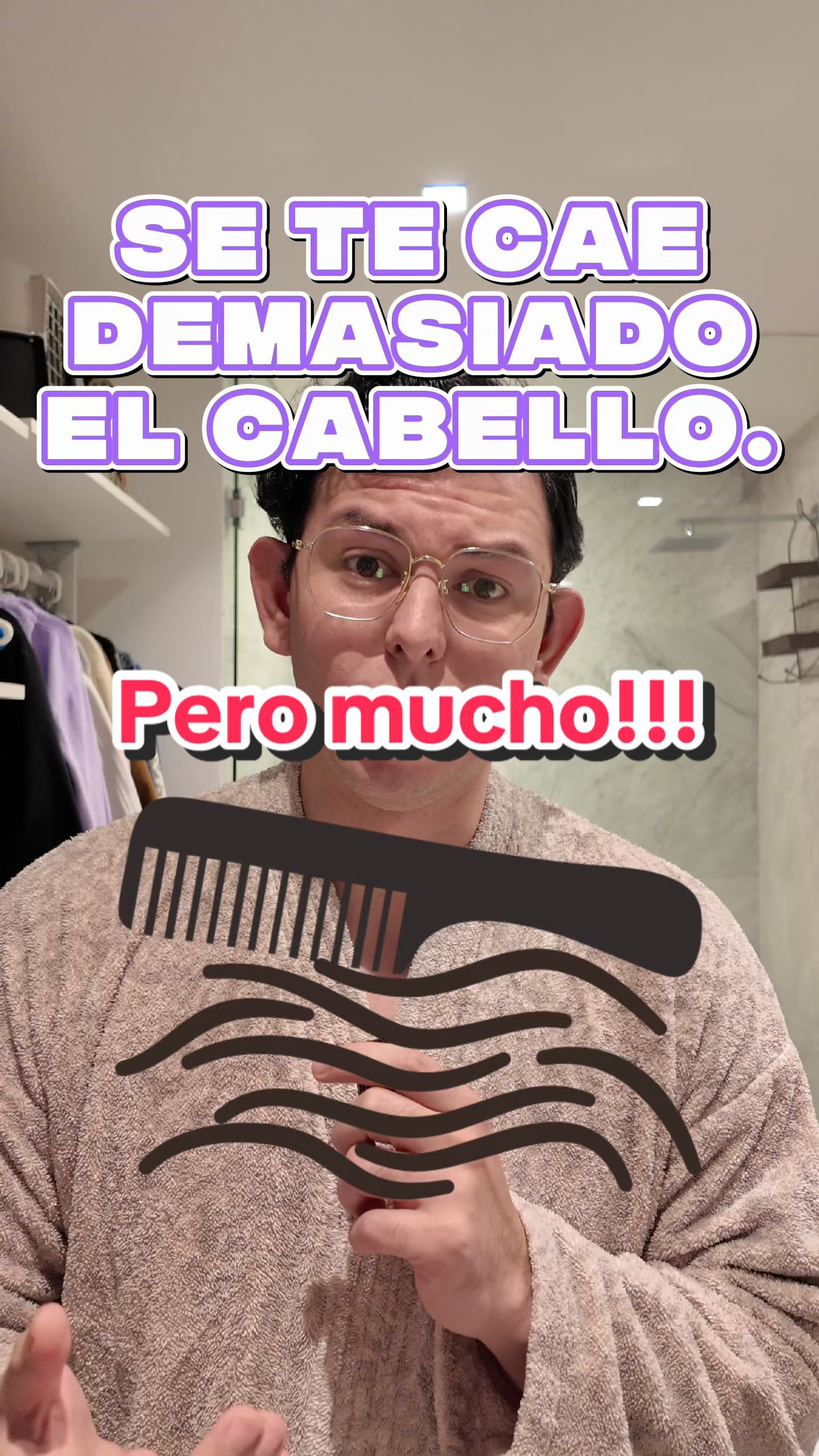 TikTok post by @pologuerrero.med for Dove. Caption reads: Tu cabello no es un plato de ensaladas, para 95%....