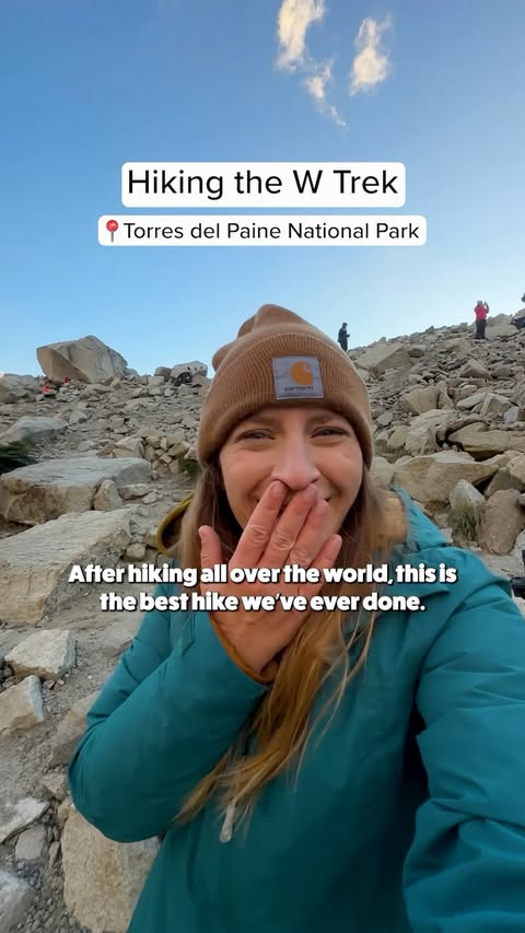 Instagram post by @justinandjess_ for AllTrails. Caption reads: [...] 46 mile hike was pretty confusing, but....