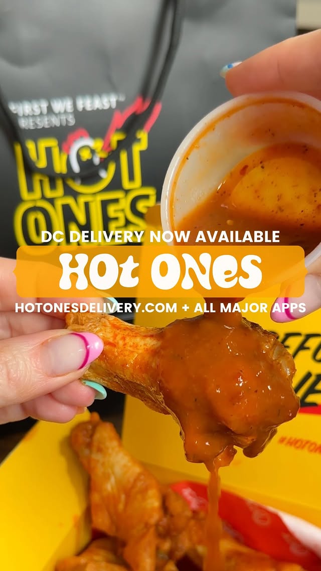 Instagram post by @nomzallday for First We Feast. Caption reads: [...] DMV area has officially launched 💥....