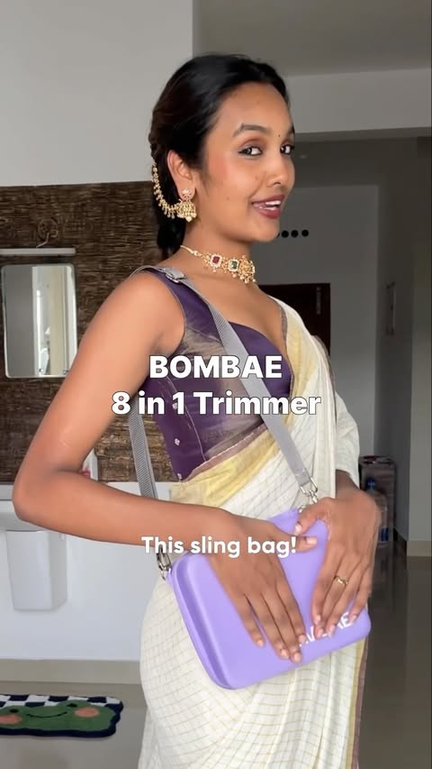Instagram post by @athulya_ravindrakumar for Bombae by Bombay Shaving Company. Caption reads: Getting festive ready just got a whole lot easier....