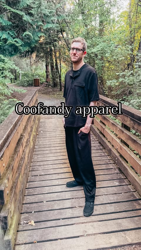 Instagram post by @ashleyjtodd for COOFANDY. Caption reads: @coofandyofficial has some of the best men’s [...].