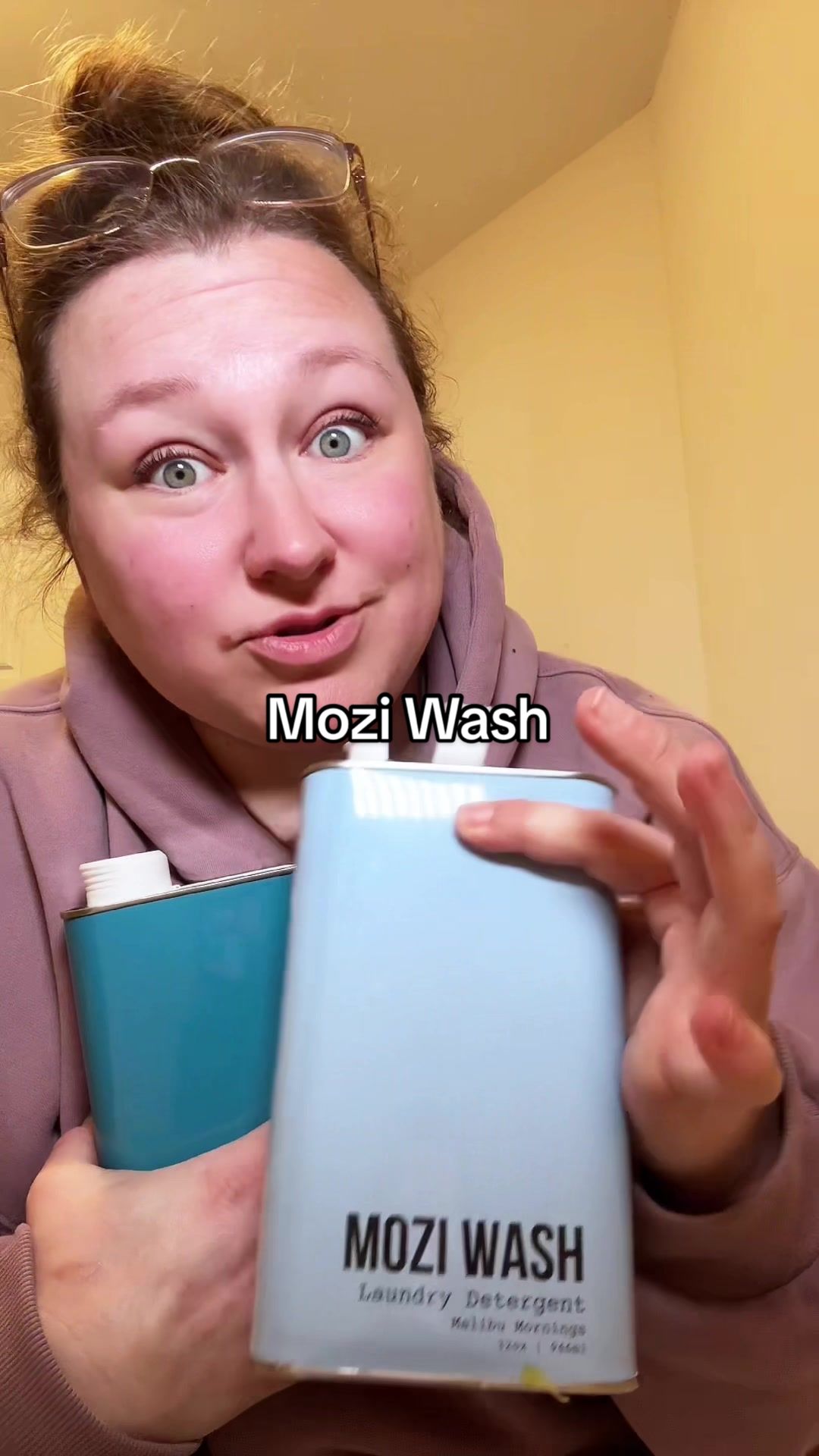 TikTok post by @nicoleroselifestyle for Mozi Wash. Caption reads: [...] and my skin isn’t irritated anymore. @Mozi....