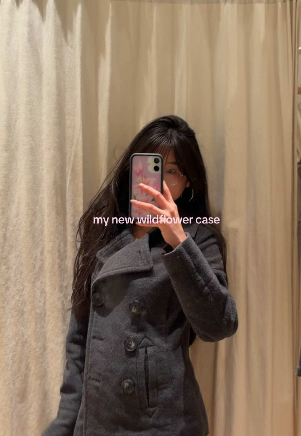 TikTok post by @lovewithkarina for Wildflower Cases. Caption reads: [...] case not just absolutely gorgeous....