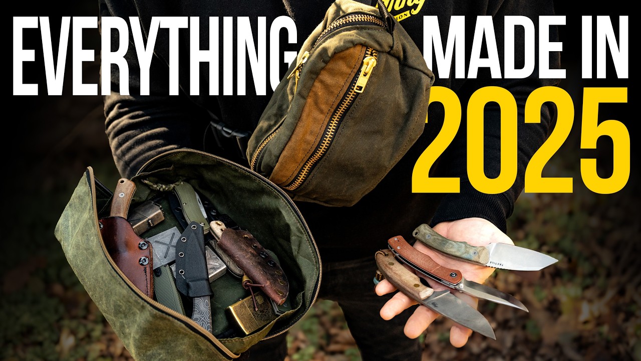 YouTube post by @BestDamnEDC for Olight. Caption reads: Everything I Made in 2025 + What to Expect in 2026.