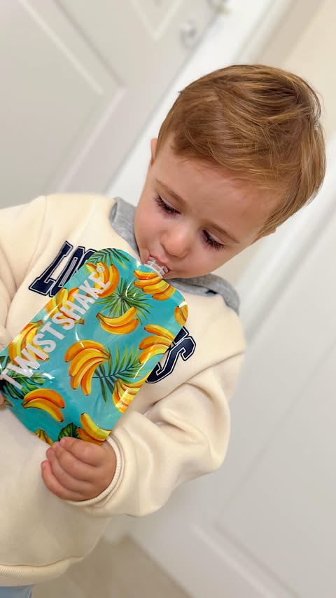 Instagram post by @amaris_prendi for Twistshake. Caption reads: A day with Twistshake by our side from breakfast....