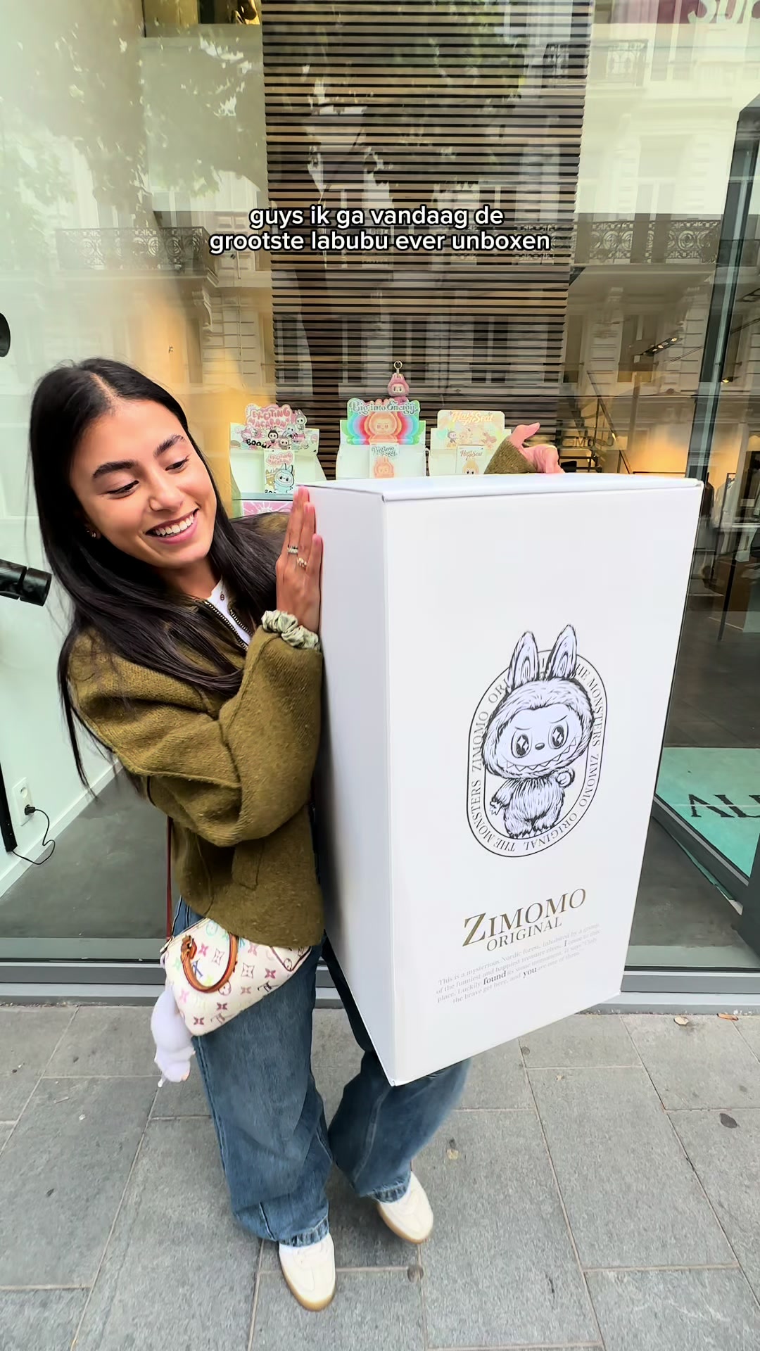 TikTok post by @nourandfatma for Nivea. Caption reads: mijn labubus hebben binnenkort ook skincare nodig....