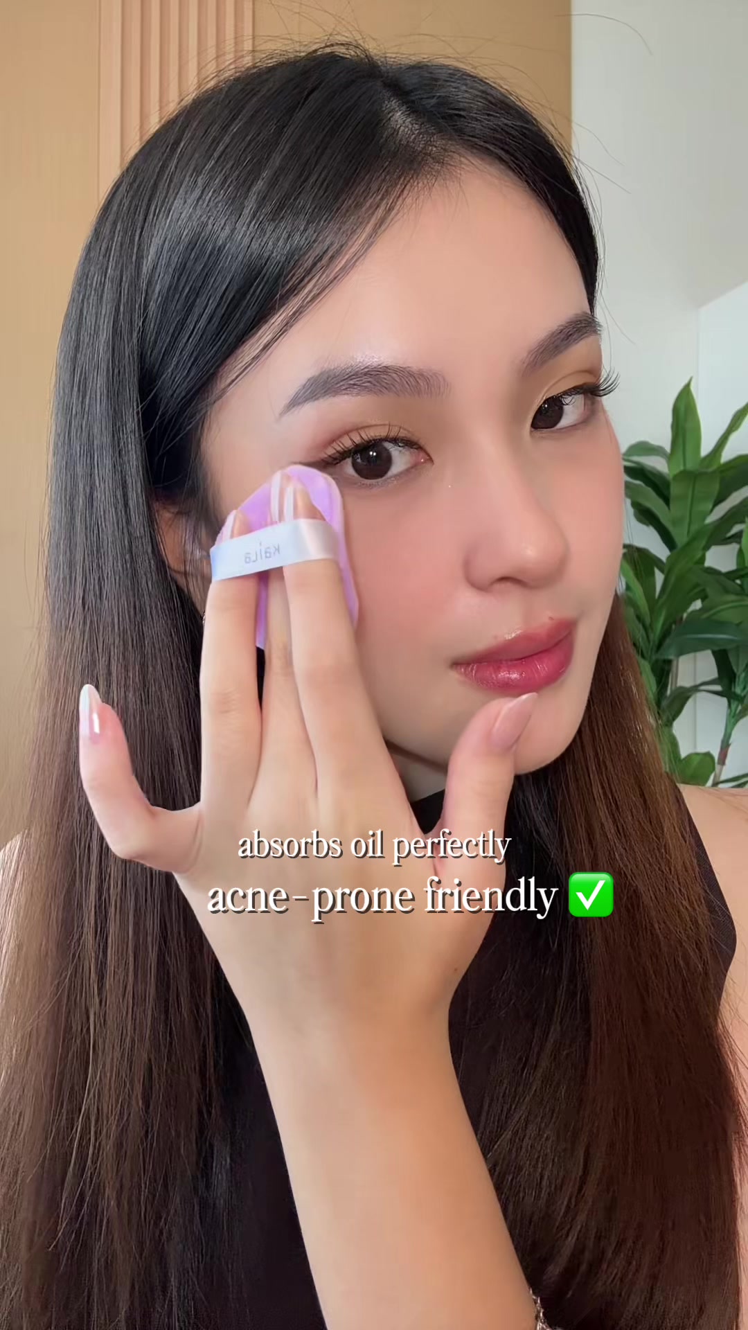 TikTok post by @mykenzie.aurelia for KAILAID. Caption reads: [...] powder sengaruh itu sihh ternyata 🥹💜....