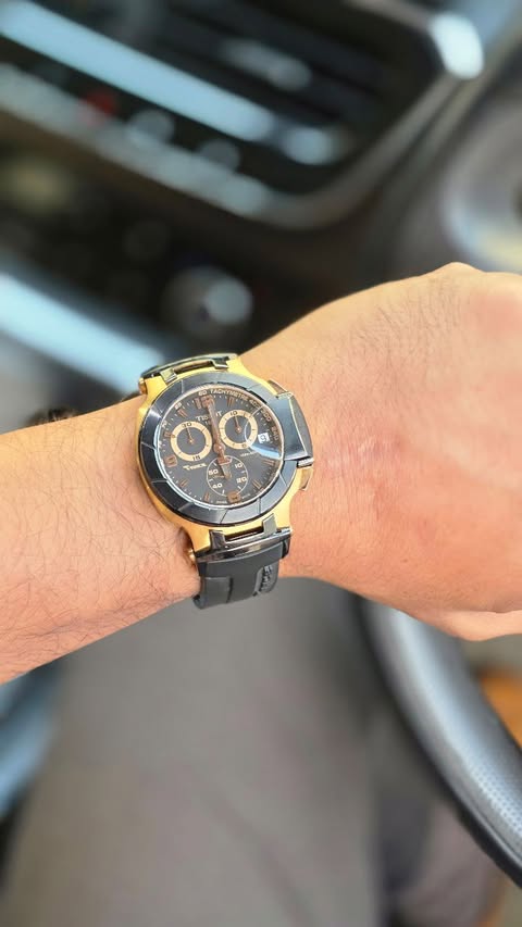 Instagram post by @the_indianwatchguy for TISSOT. Caption reads: [...] too formal. Right in the sweet spot......