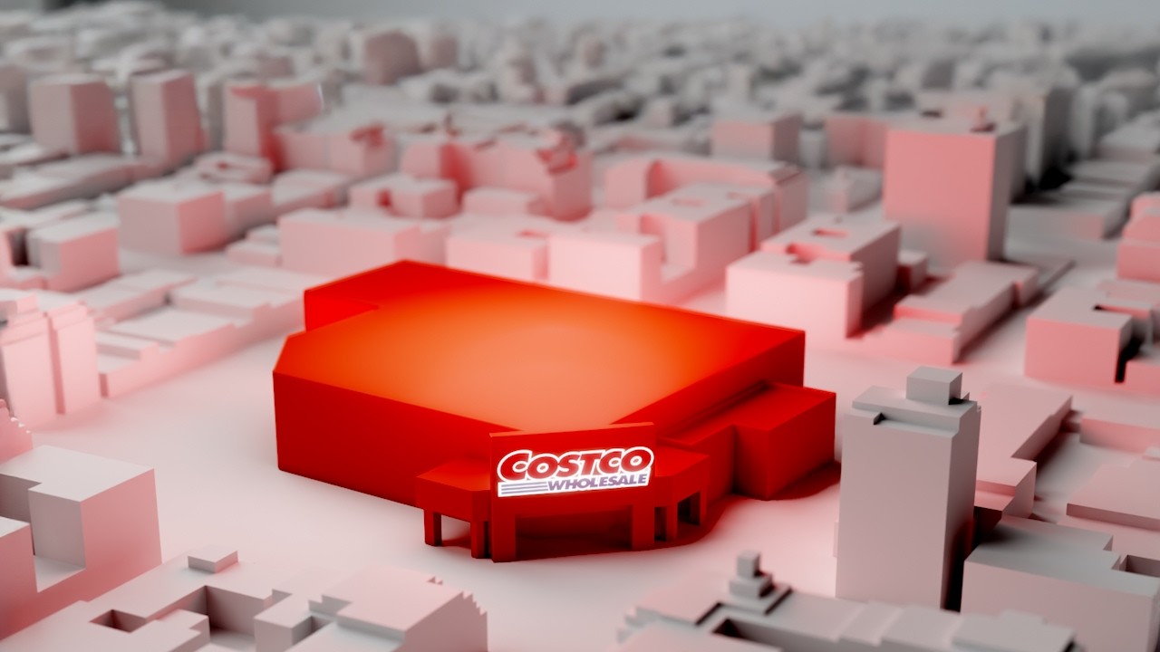 YouTube post by @Micro-Econ-YT for Statista. Caption reads: How A Single Costco Changes Its Local Economy.