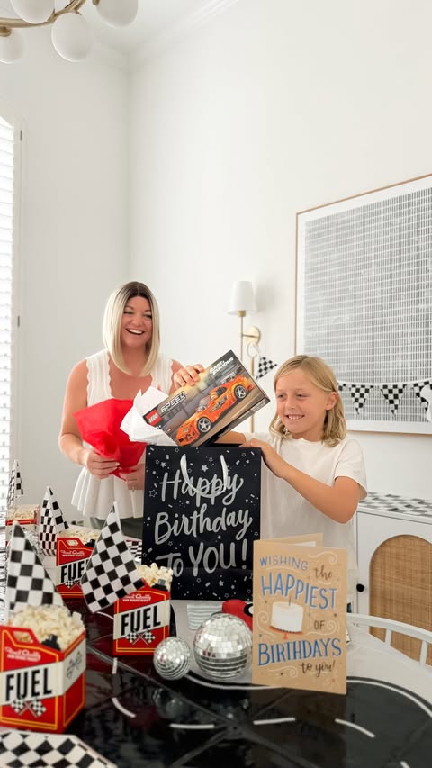 Instagram post by @kristensellentin for SoFabMedia. Caption reads: #LEGOPartner #ad Birthday gifting made easy 🎁....