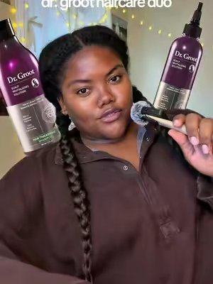 TikTok post by @kat.theestallion for Dr. Groot Hair. Caption reads: [...] protective styles i will be using @Dr. Groot....