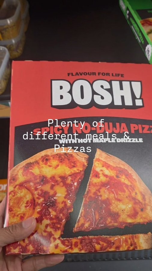 Instagram post by @tomi_nico24 for The Influence Room. Caption reads: Discover the delicious @bosh.tv ready meals 🍝 and....