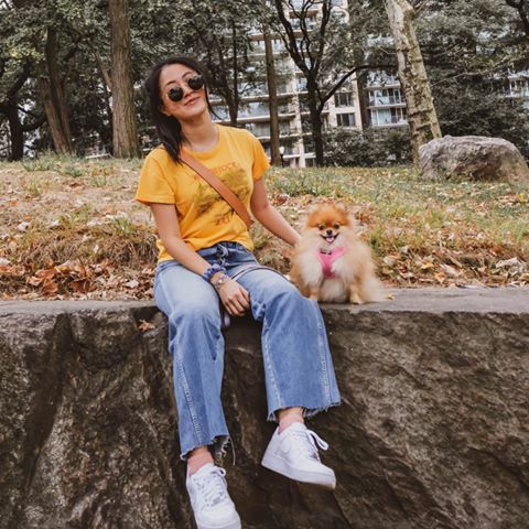 Instagram post by @irismaimai for Obviously. Caption reads: A perfect day with my pup at our favorite place....