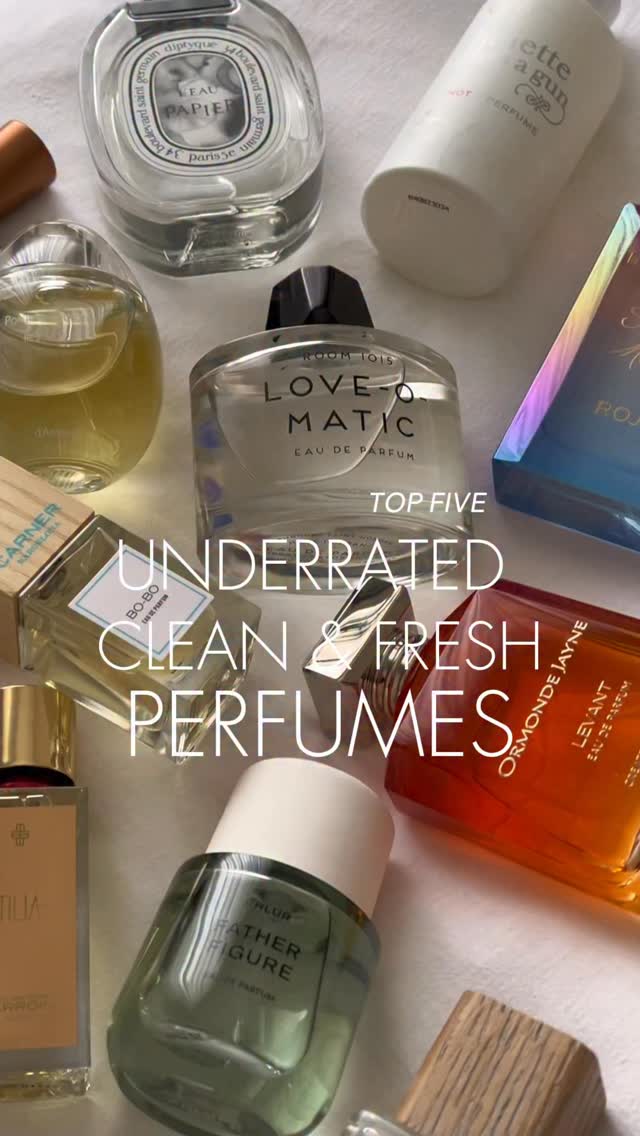Instagram post by an influencer for CARNER BARCELONA • Perfumes. Caption reads: 🫧🧺 TOP 5 UNDERRATED clean & fresh perfumes from....