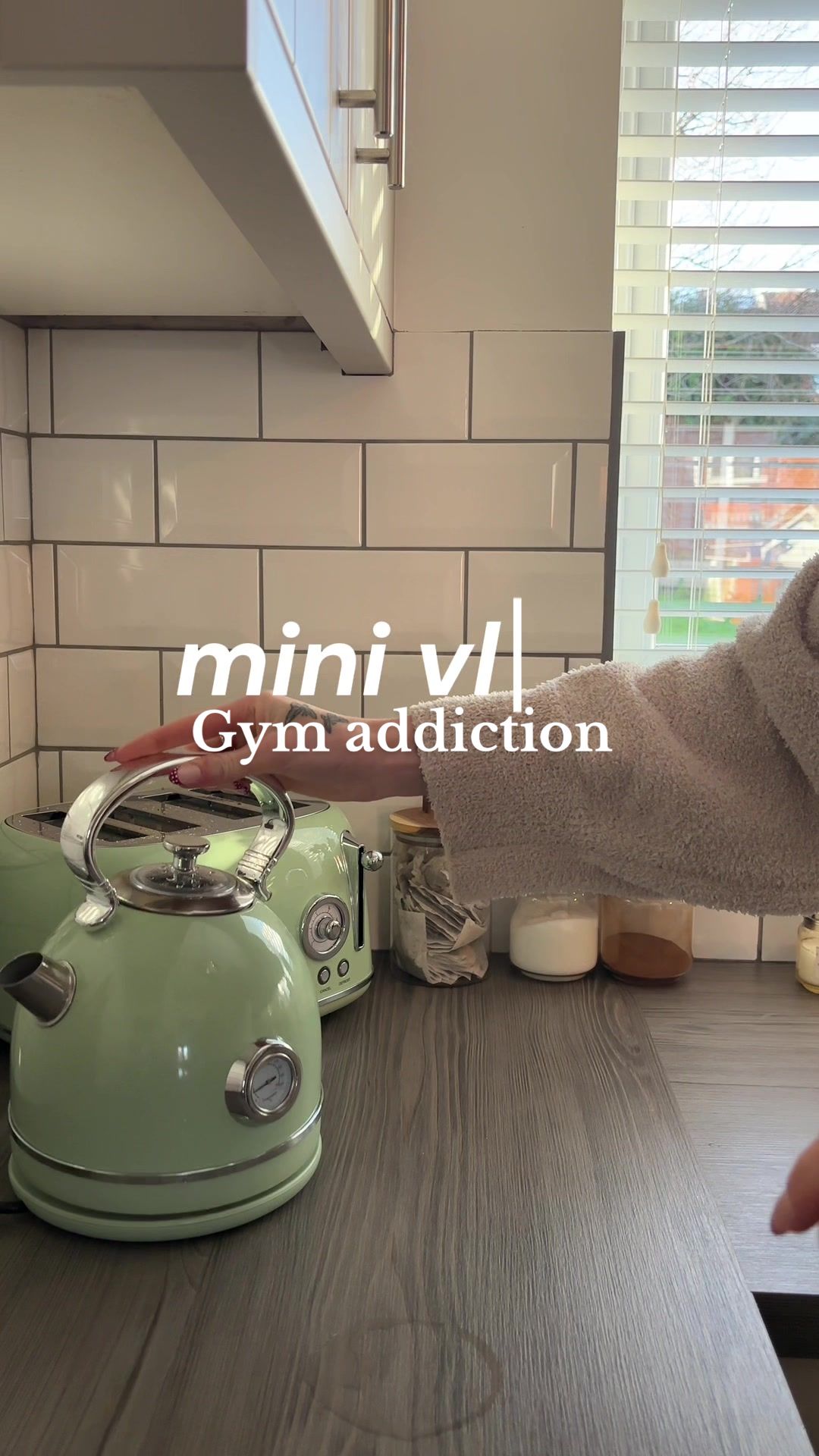 TikTok post by @destiny_3xo for Powerlete. Caption reads: A new year means getting your mornings into a good....