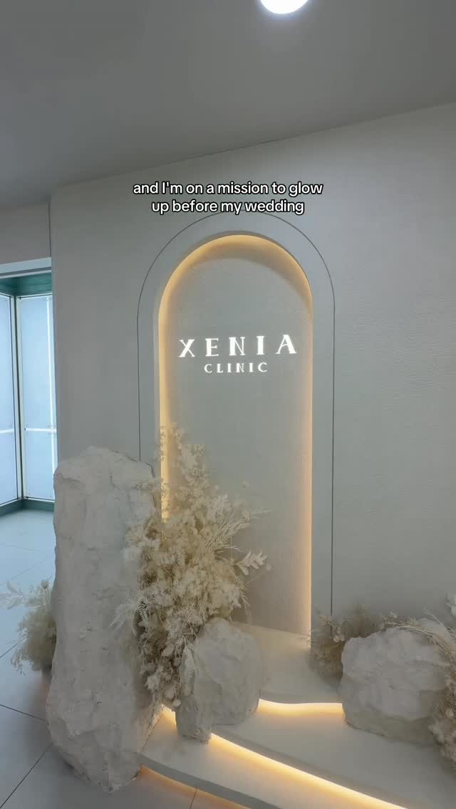 Instagram post by @xeniaclinic_eng for Xenia Clinic. Caption reads: Your sign to get your pre-wedding glow up in Korea....