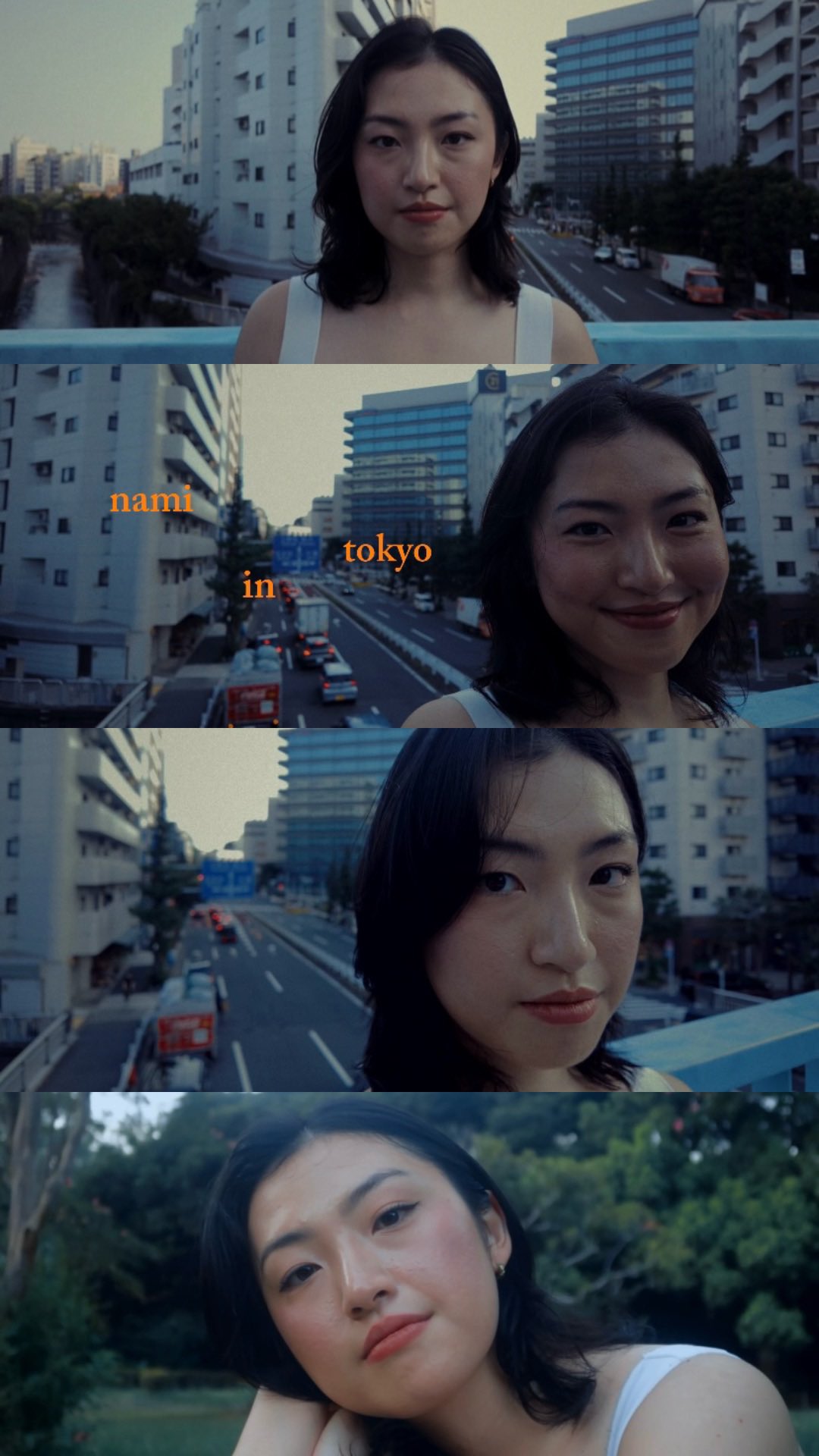 Instagram post by @giomanlangit for Dehancer. Caption reads: Wandering the streets of Tokyo with @endomanamii....