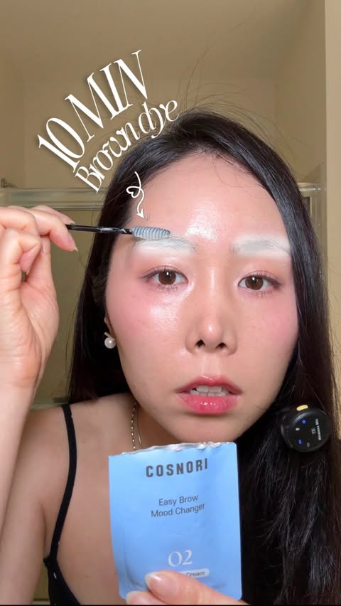 Instagram post by @gebabyk for Cosnori. Caption reads: [...] try Korean eyebrow toner kit from....
