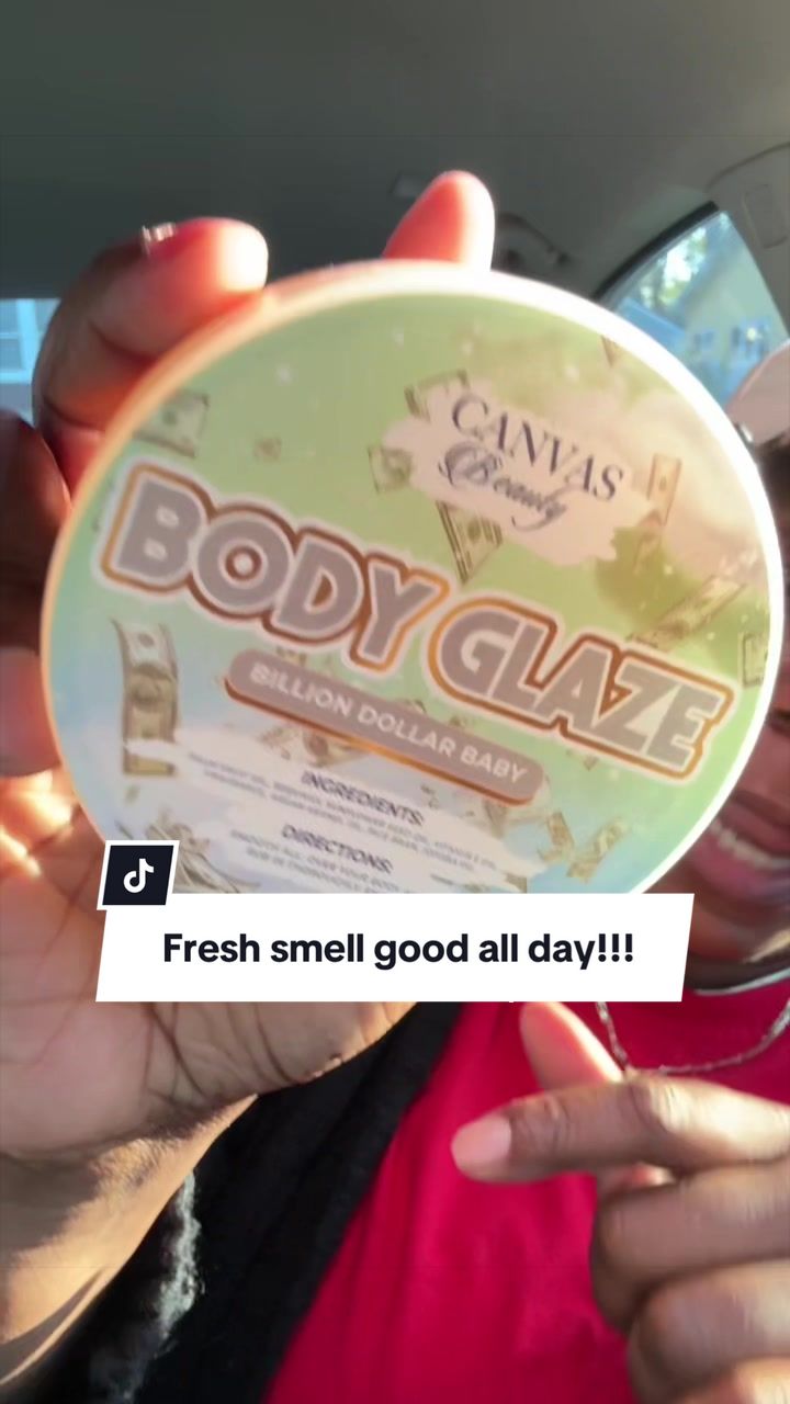 TikTok post by @getmoneywithkellz for Canvas Beauty Brand. Caption reads: [...] #billiondollarbaby @CANVAS BEAUTY BRAND.