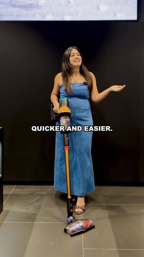Instagram post by @the_accidental_soulmates for Dyson. Caption reads: Meet Dyson V16 Piston Animal — powerful by design,....