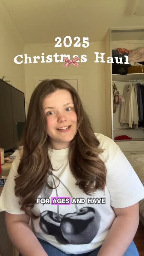 Instagram post by @elisha.faithh for The Body Shop. Caption reads: 2025 CHRISTMAS HAUL! 🤗📸💕

@thebodyshopanz....